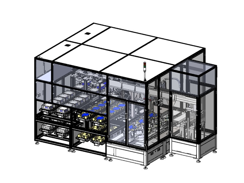 電池片自動理片換盒機(jī)方案